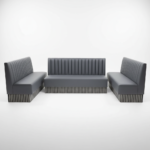 Regent Fluted Booth Seating
