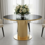 Nero Marquina Marble Table Top - Image 4