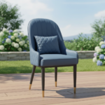 Aurelius Azure Executive Dining Chair - Image 2