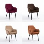 The Kensington Fluted Velvet Chair - Image 3
