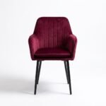 The Kensington Fluted Velvet Chair - Image 2