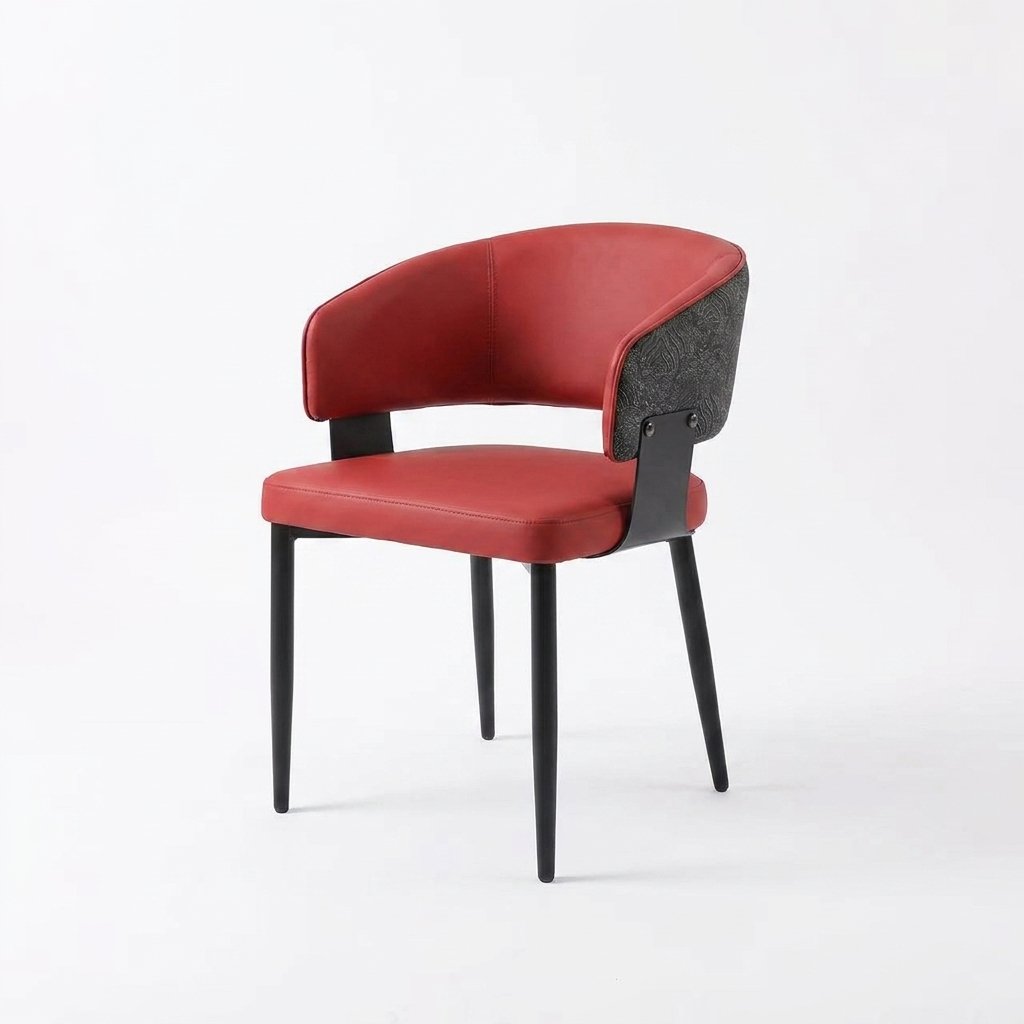 WhatsApp_Image_2026-05-07_at_9.32.33_202605151116 The Arlo Crimson Mixed-Media Tub Chair - Image 1
